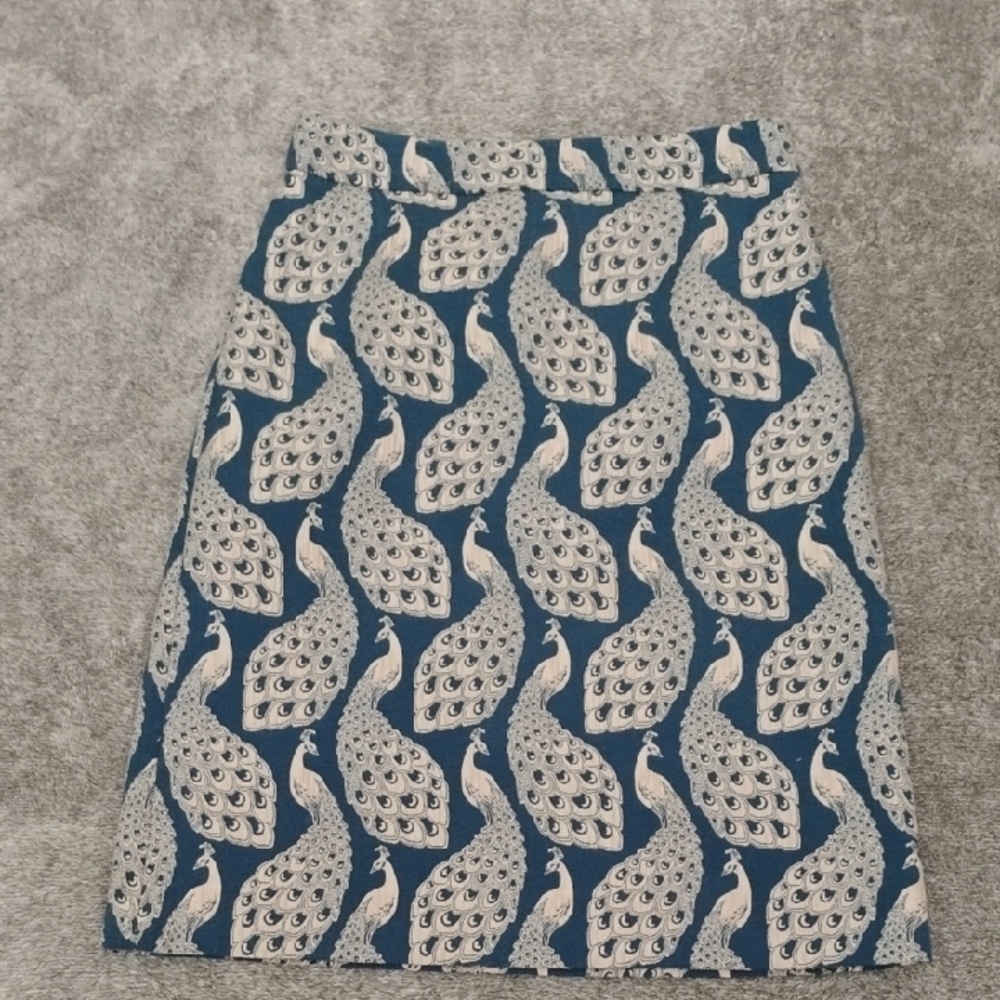 Ann Taylor Peacock Skirt